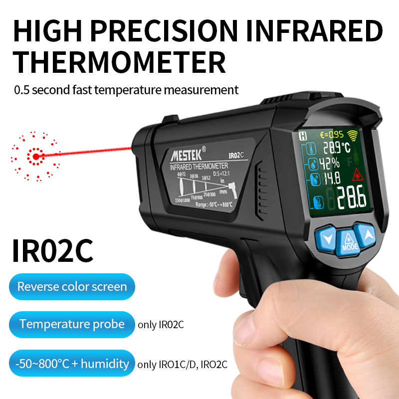 Цифровой промышленный инфракра – обзор и цена Thermometer Digital