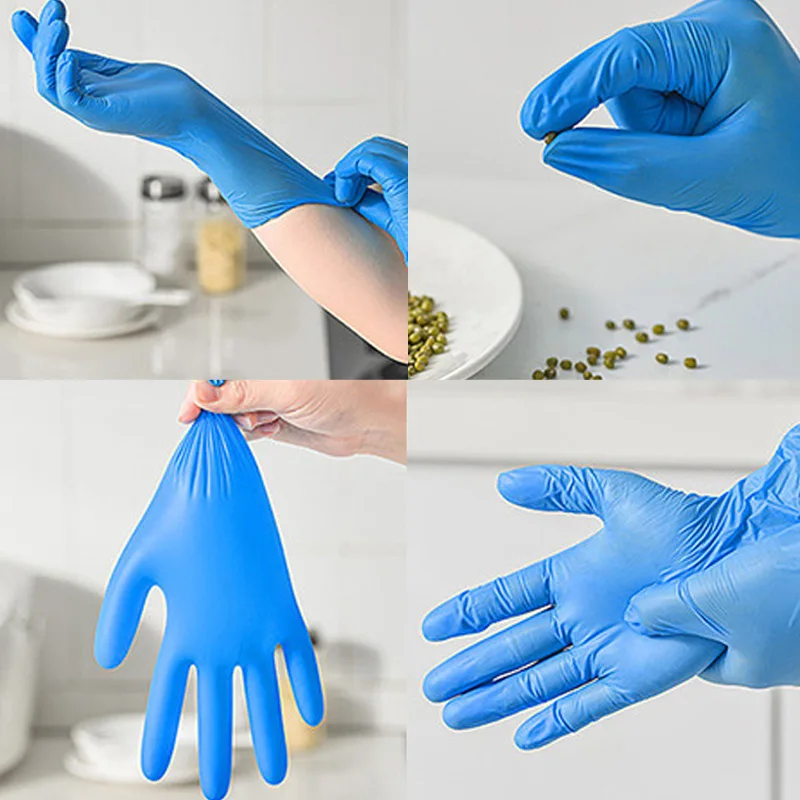 100 шт. синих нитриловых однор – обзор и цена Medical Gloves