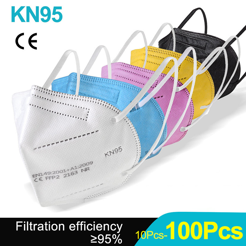 10-100 шт. маски FFP2 KN95 Mas – обзор и цена Surgical Mask